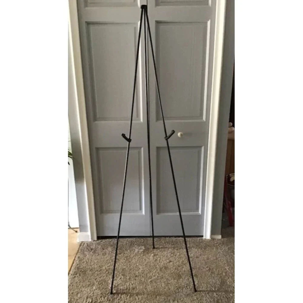 Quartet Instant Easel Folds Black Aluminum Supports 5 lbs 63
